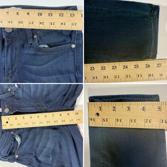 Paige Verdugo Ankle Jeans Women’s 28 Dark Wash Stretch Skinny Denim Pants - Picture 8 of 8